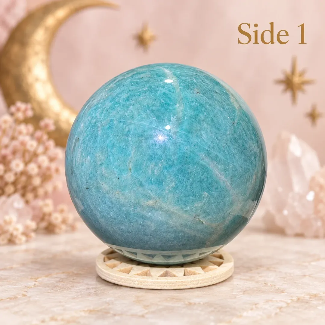 Sphere | 69mm Amazonite (444g) WAS 50 ($28) from @Ametrine