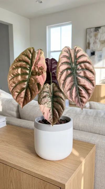 Alocasia Cuprea Super Pink Variegated Tissue Culture (1 pack